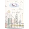 Ημερολόγιο ημερήσιο The Writing Fields City Views 11x17cm 2024 σε διάφορα χρώματα (1 τεμάχιο)